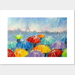 Rain in Paris Posters and Art
